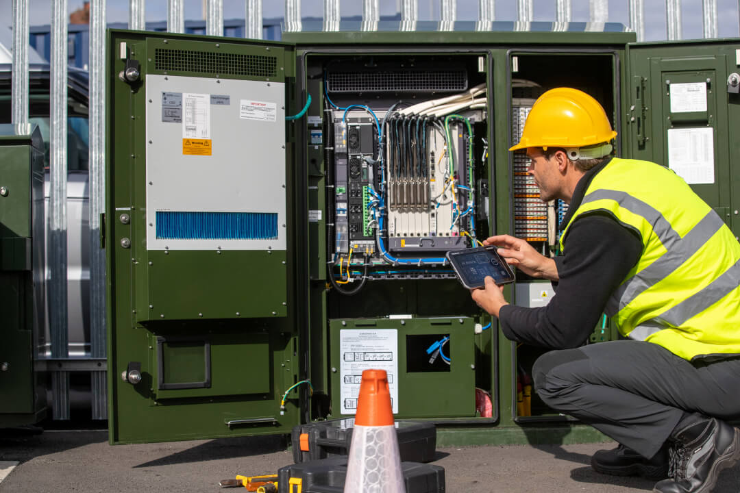 worker using toughpad
