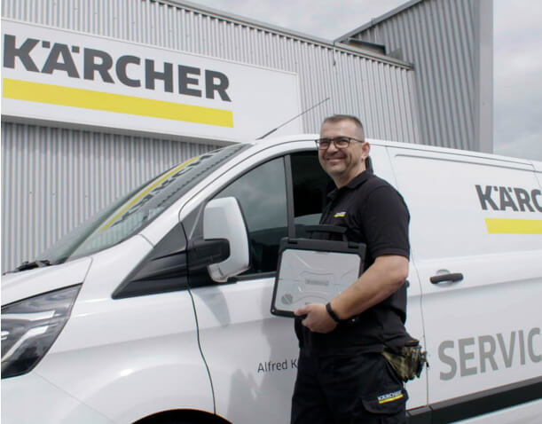 Karcher worker with toughbook